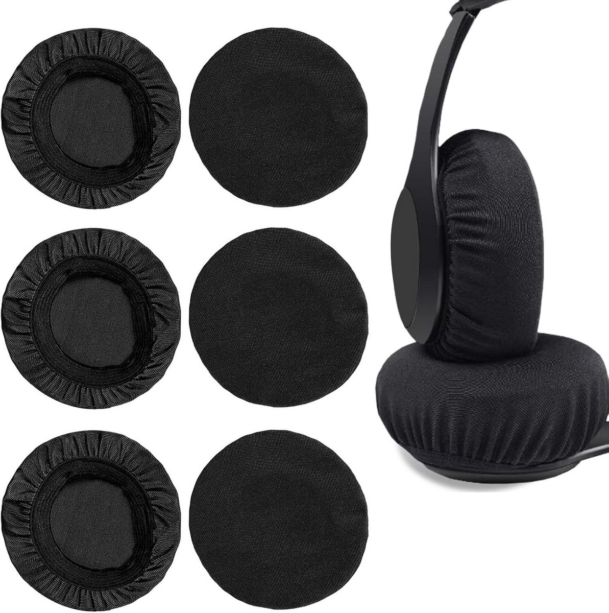 Set van 6 Universele Hoesjes voor Over-Ear Koptelefoons - Wasbaar en Elastisch