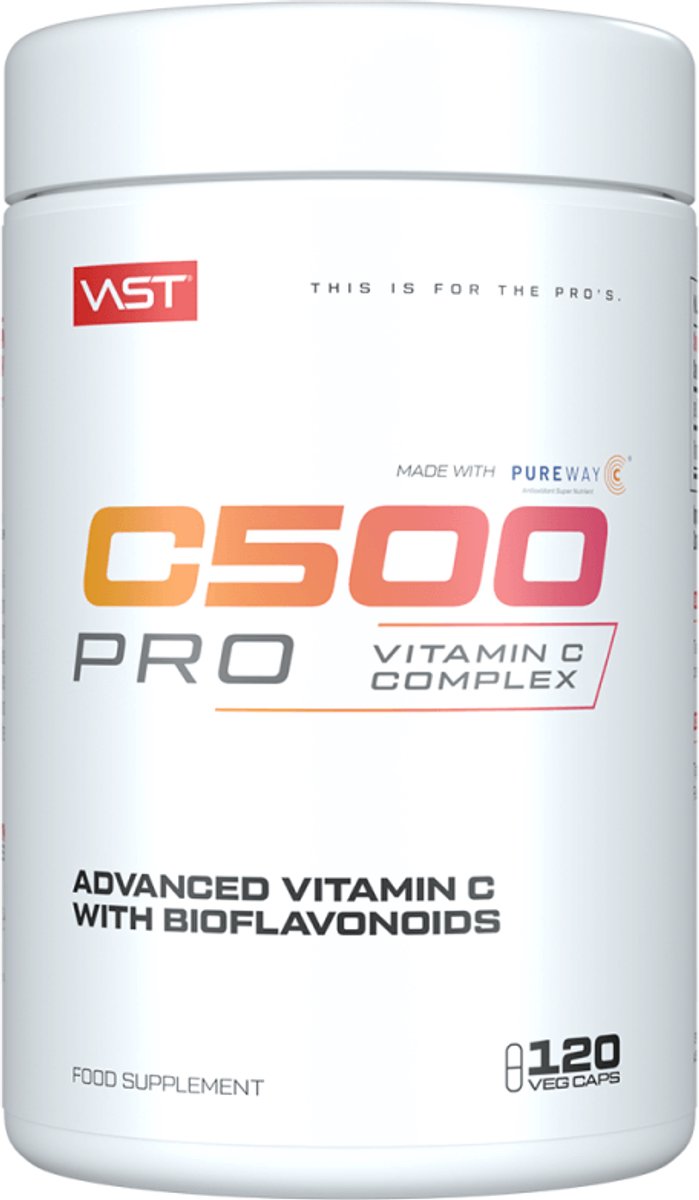 VAST C500 Pro Vitamin C Complex (120 vCaps) Unflavoured - Vitaminen, mineralen & gezondheid - Vitaminen