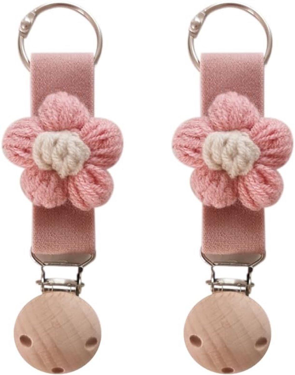 Set van 2 katoenen hoedclips voor op reis, gebreide hoedclips voor tas, rugzak, koffer, reisaccessoires voor hoeden