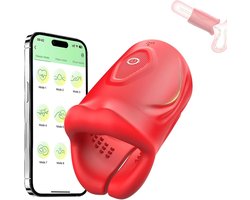 Ynkkvre - Elektrische Masturbeerder - Mannen - 10 Vibratiemodi - Eikelstimulator - Appbesturing - USB-oplaadbaar - Voor solo of koppelsessies