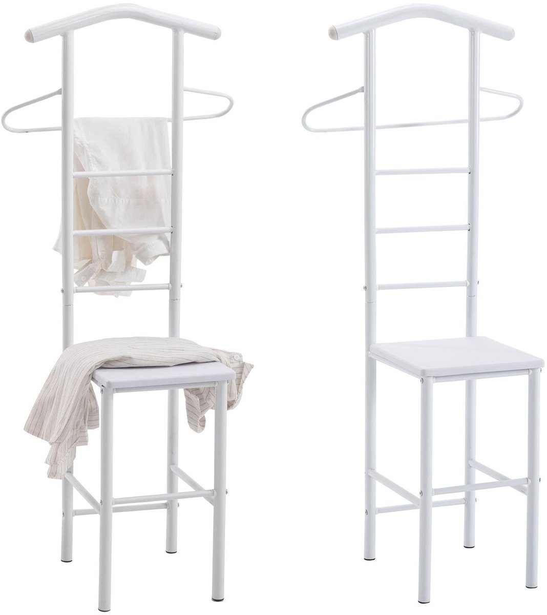 JIVO 2-pack kleerhangers wit