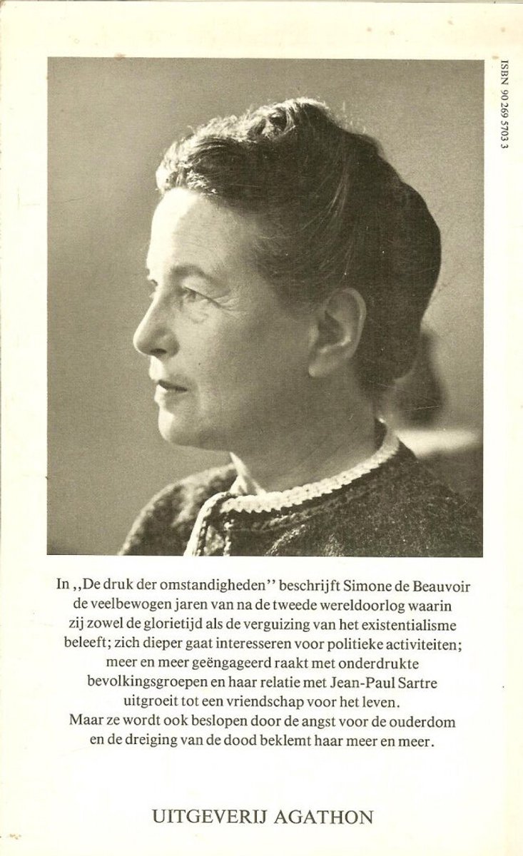 De druk der omstandigheden - back cover