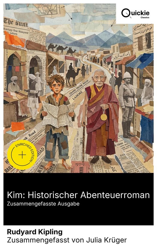 Kim: Historischer Abenteuerroman (Zusammengefasste Ausgabe) - cover