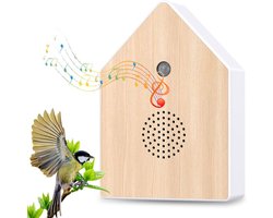Vogelgeluiden Huisje met Sensor voor op Toilet - Bewegingssensor box - Aanpasbaar Volume - Vogelhuisje - Vogelhuisje Met Geluid - Bewegingsmelder - Natuurgeluiden - Voor badkamer, spa of gastenbadkamer