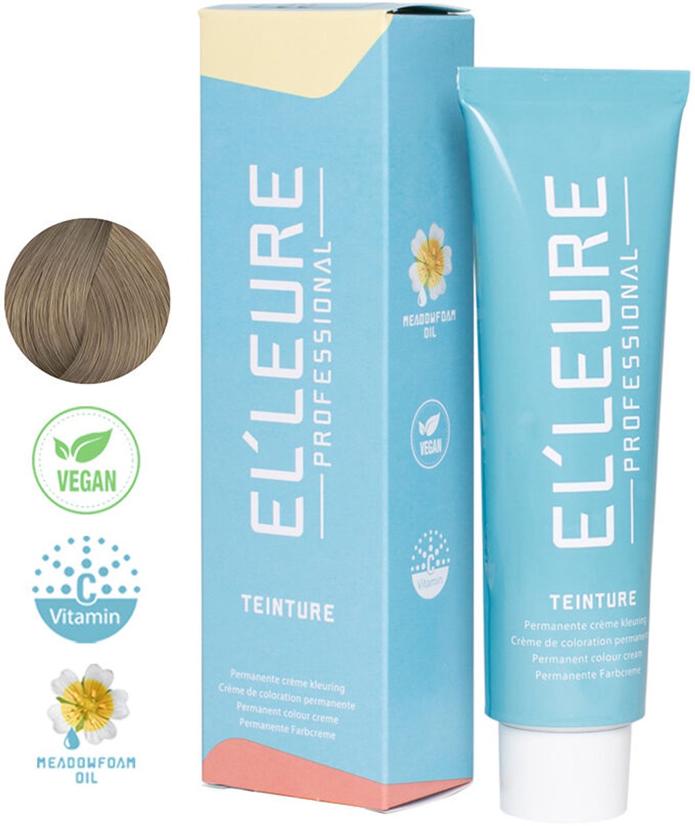Elleure Haarverf - Teinture 9.1 extra licht asblond - 100 ml