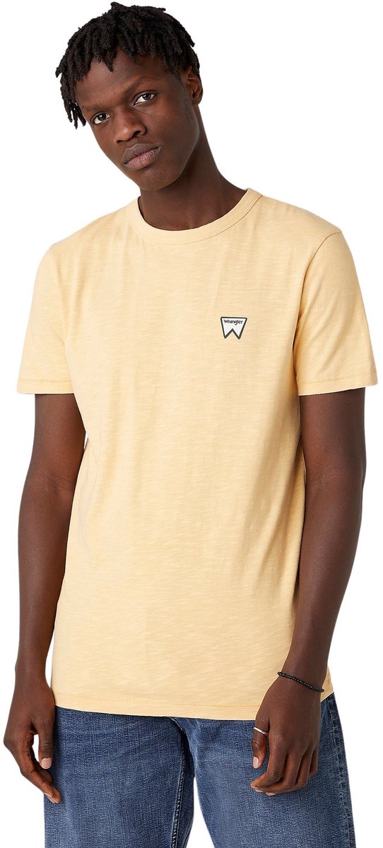 T-shirt Wrangler Veg Geel
