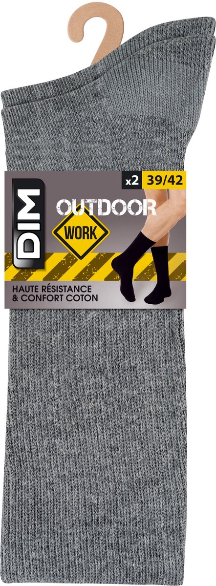 Set van 2 Paar Halfsokken DIM Outdoor Grijs