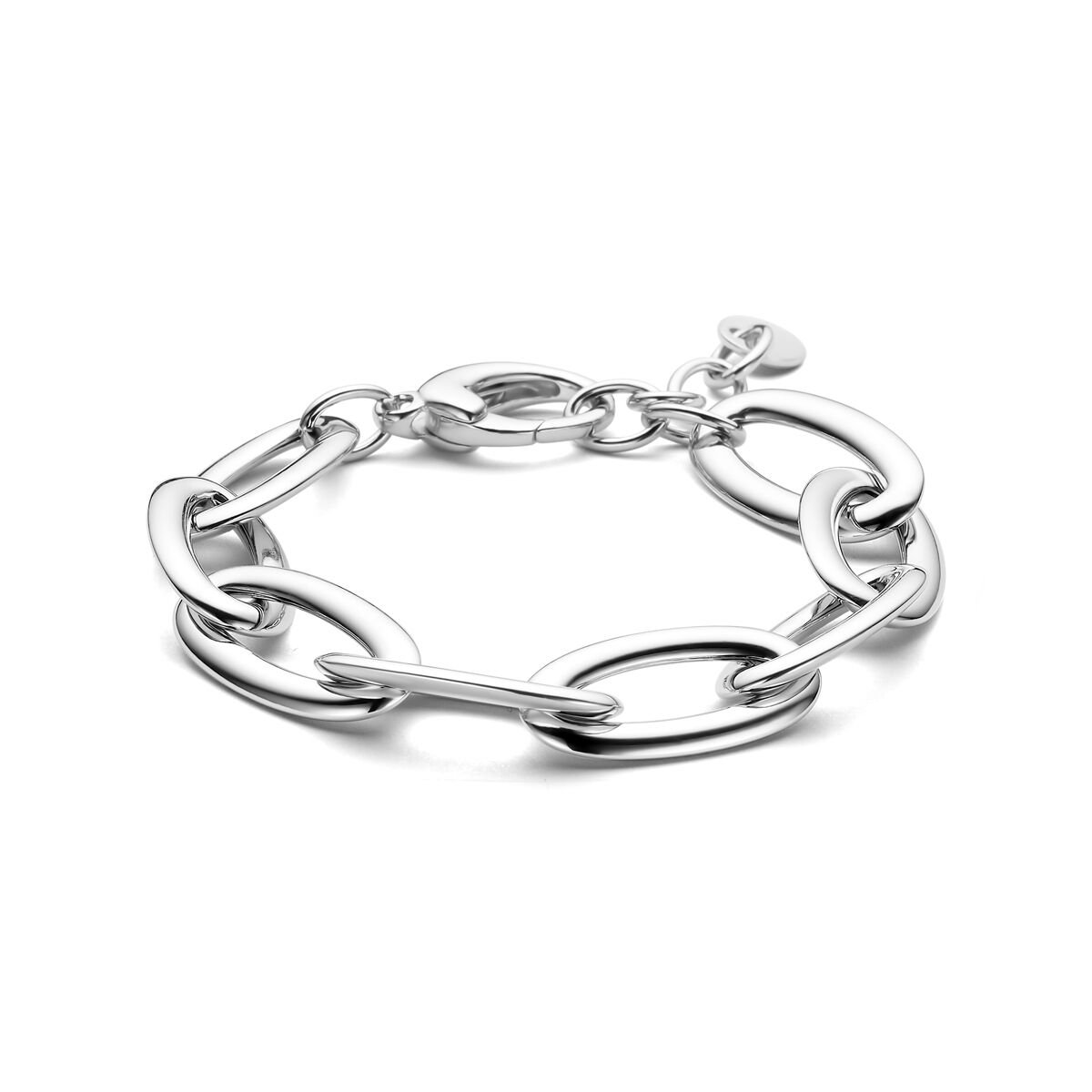 Zilver gerhodineerde armband 13,5 mm 18 + 3 cm - 1342086