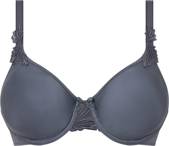 BH gorge à armatures Chantelle Hedona - Blauw - Soutien-gorge en kanten ferme avec un bon maintien - 80C - Grijs