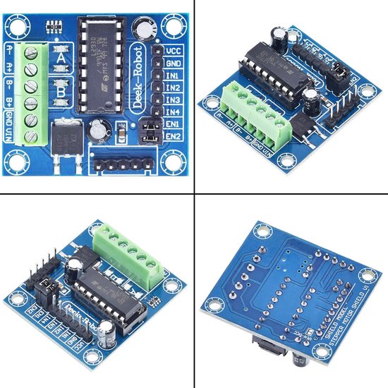 4 Kanaals DC Motor Driver Module voor Arduino Mini Uitbreidingskaart | bol