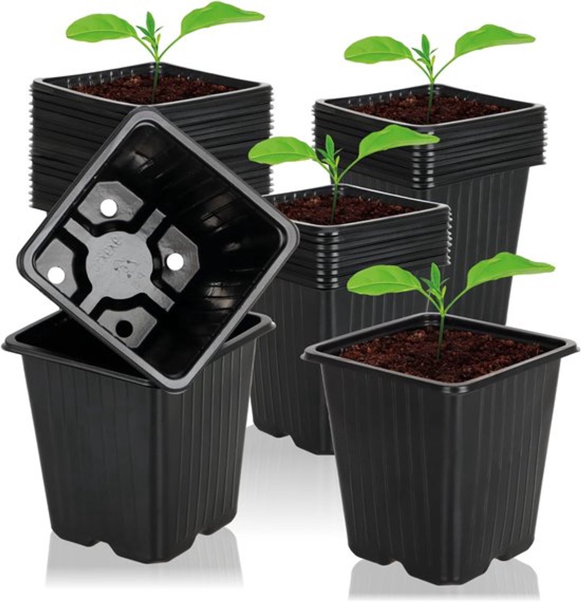 Candala 40x kweekpotten voor planten - plantpotten om te groeien - blo