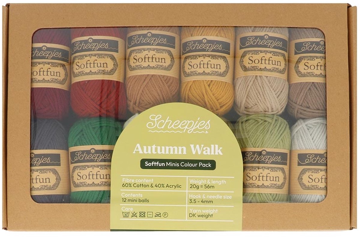 Scheepjes Softfun colour pack 12x20g Autumn Walk