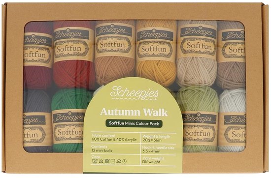 Scheepjes Softfun colour pack 12x20g Autumn Walk