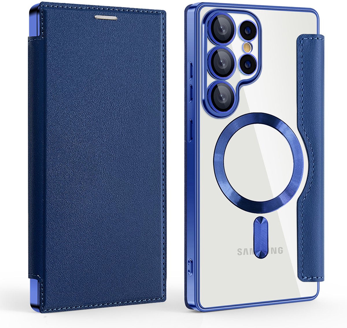 Techsuit - SmartMag Book Case - Samsung Galaxy S25 Ultra - Blue