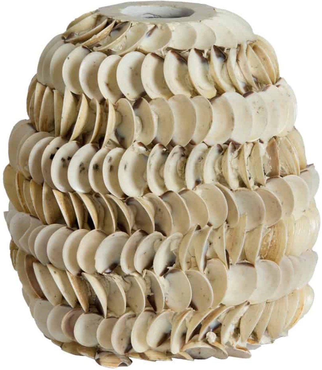 Vaas Sarria - Naturel - Ø20x21cm - Bamboe - Modern - Bloemenvaas - Woondecoratie - Decoratieve vaas voor woonkamer of slaapkamer - Moederdag - Moederdag cadeautje - Moederdag cadeau voor mama