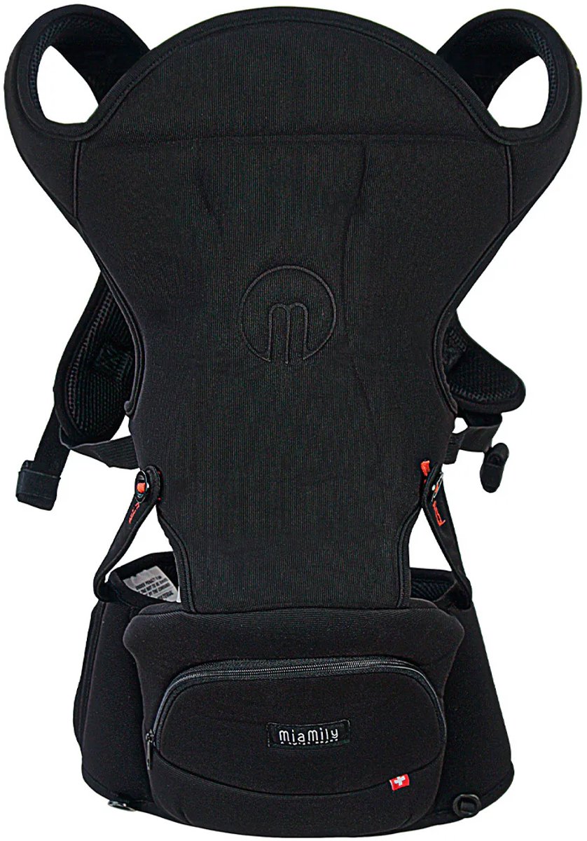 MiaMily Hipster Essential - Draagzak - Baby carrier - Zwart