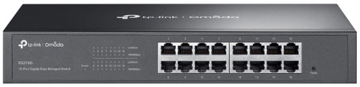 TP-Link Omada ES216G netwerk-switch Managed L2 Gigabit Ethernet (10/100/1000) Zwart