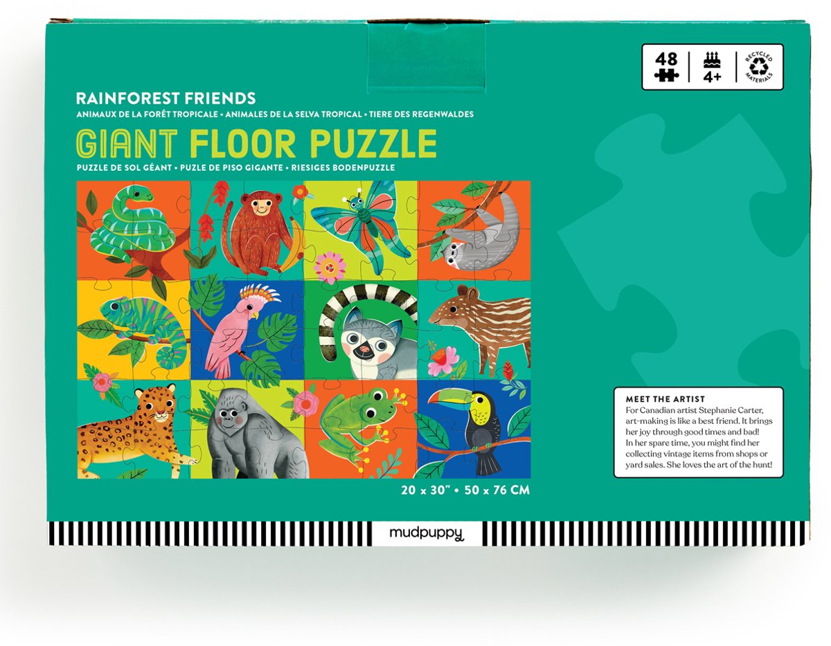 Rainforest Friends 48 Piece Giant Floor Puzzle