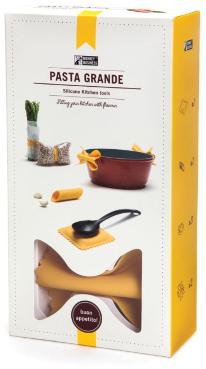 Monkey Business Keukenhulpjes Pasta Grande set van 4