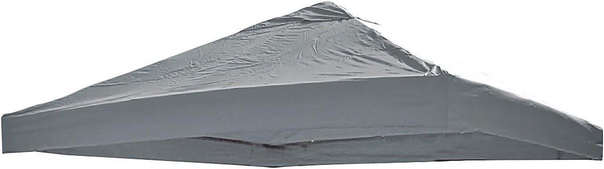 Universeel Vervangdak Paviljoen 3x3m Waterdicht Lichtgrijs Polyester met Luchttyent