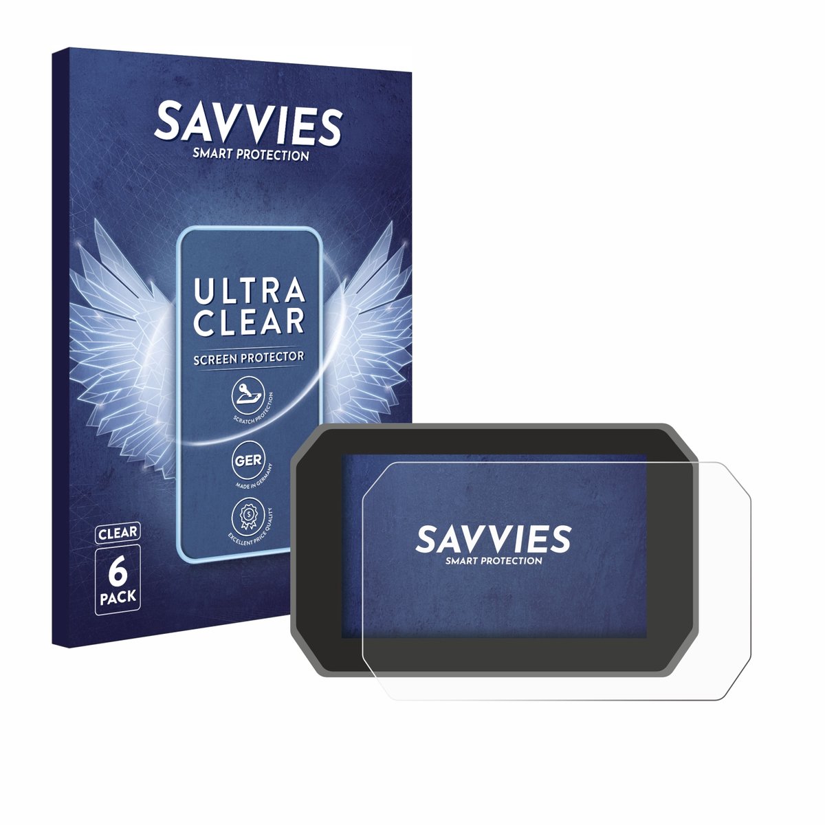 Savvies - Screenprotector Voor Yamaha Tracer 9 Gt+ 2025 - Folie Beschermfolie Transparant 6 Stuks
