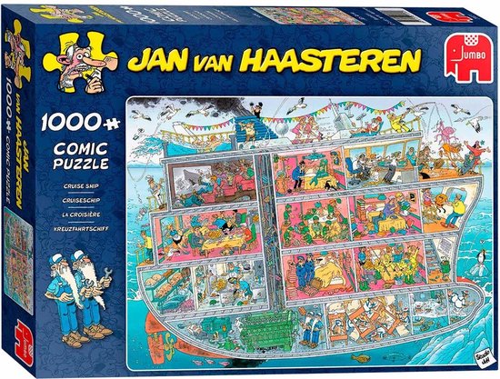 Jan van Haasteren - Cruiseschip - 1000 stukjes puzzel - Legpuzzel