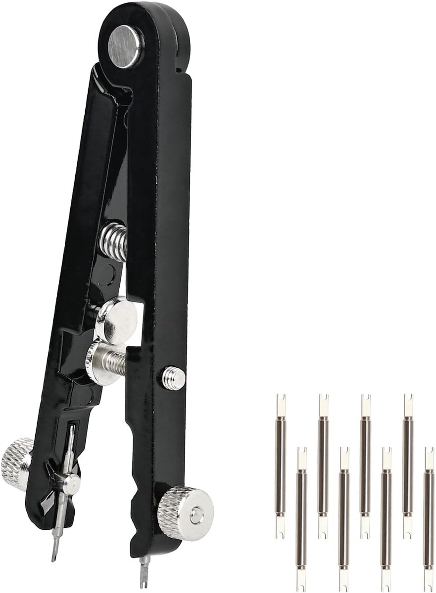 Watch Band Tools - Sterke Spring Clamp - 8 Tips voor het Verwisselen en Repareren van Alle Horlogeband Stijlen