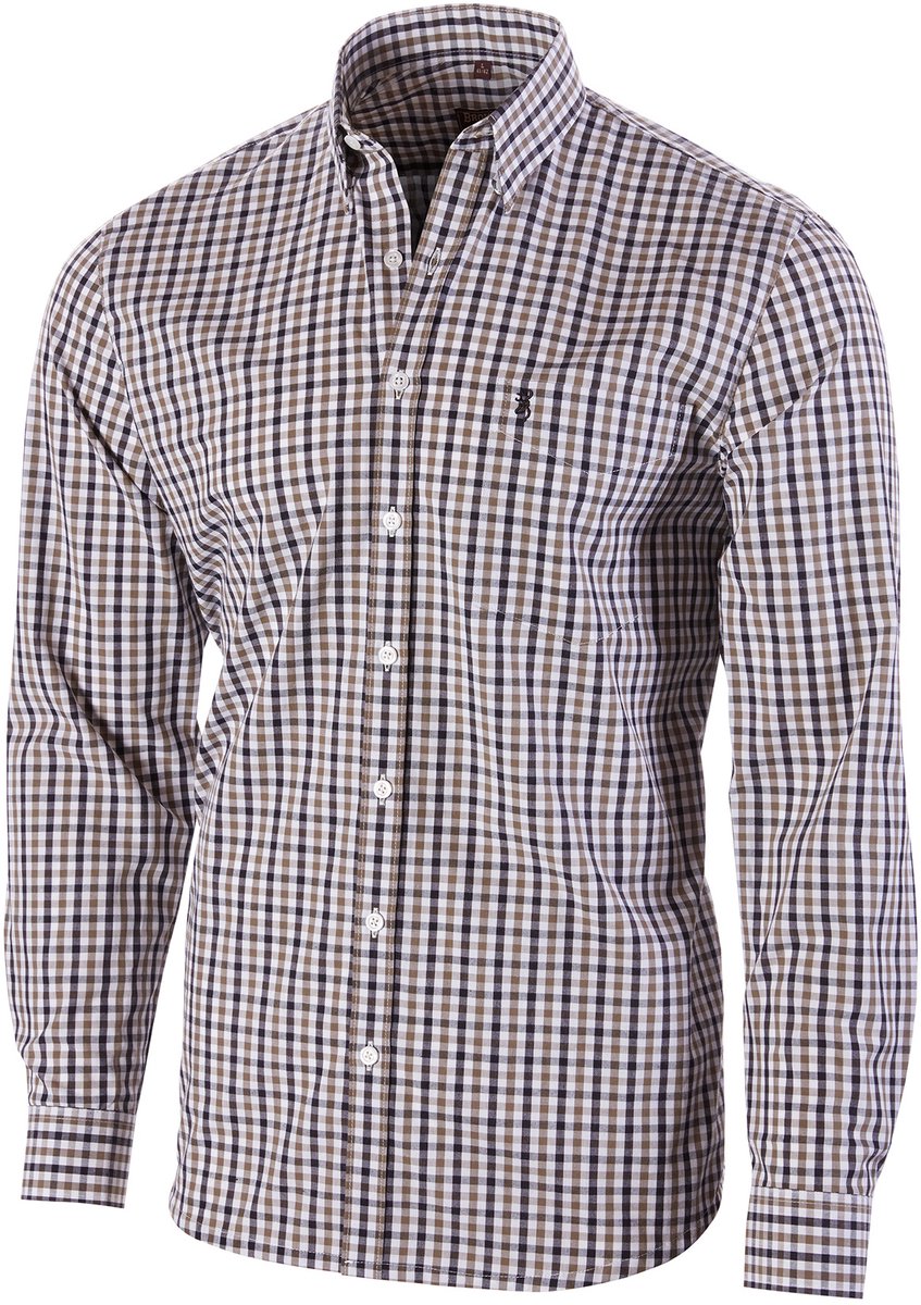 BROWNING Jachthemd Sean Bruin Maat 3XL