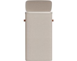 SONGMICS - Wasmand - Wasmand met Deksel en Handgrepen - Uitneembare Waszak - Eenvoudige Montage