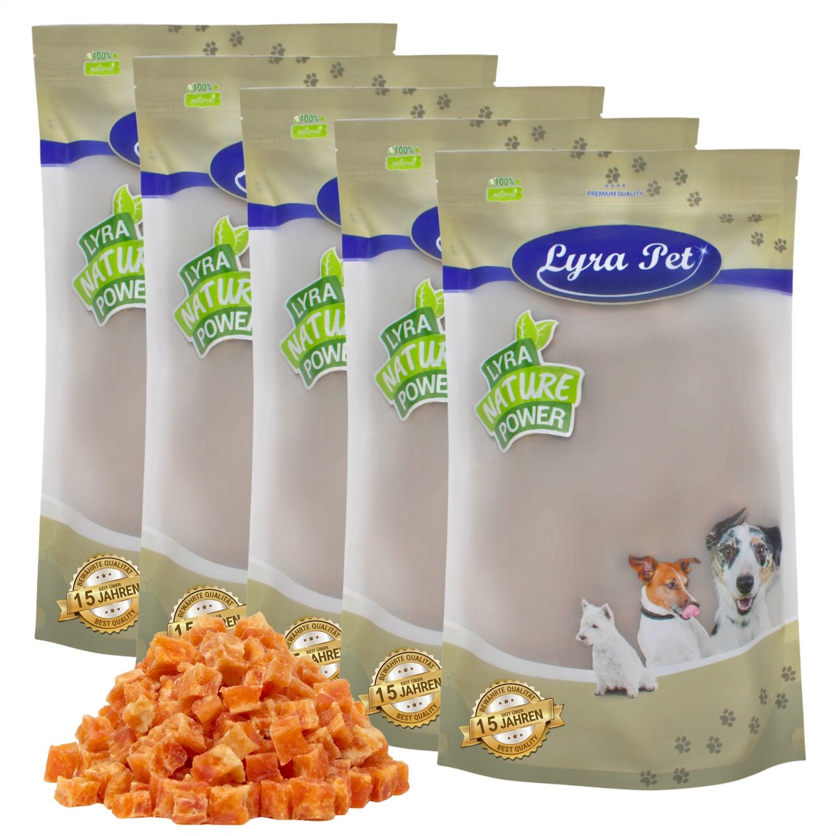 5 kg Lyra Pet® kipblokjes met vis