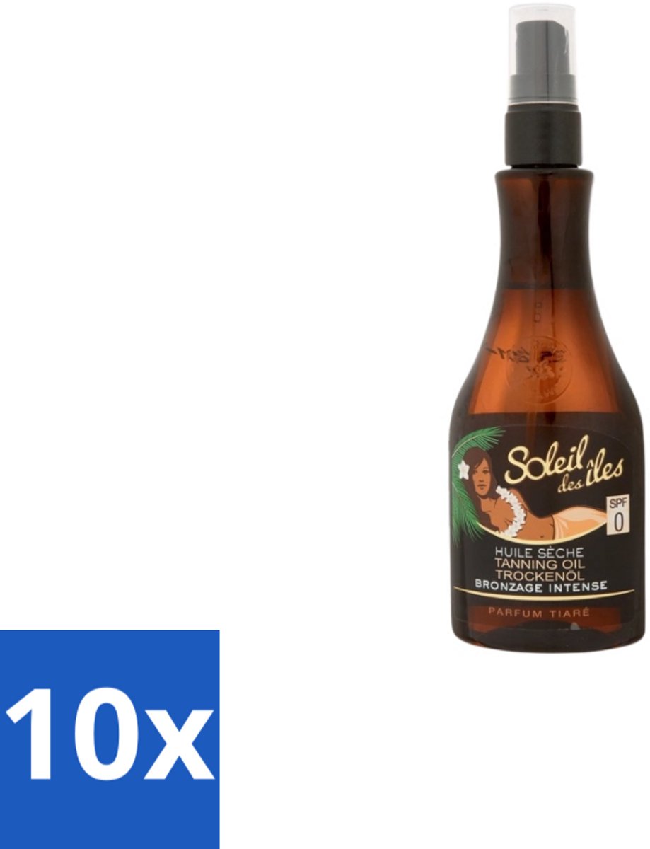 Soleil des Îles – Zonneolie – Monoï de Tahiti Snelle Bruining – 150 ml - Bulkverpakking - 10 stuks