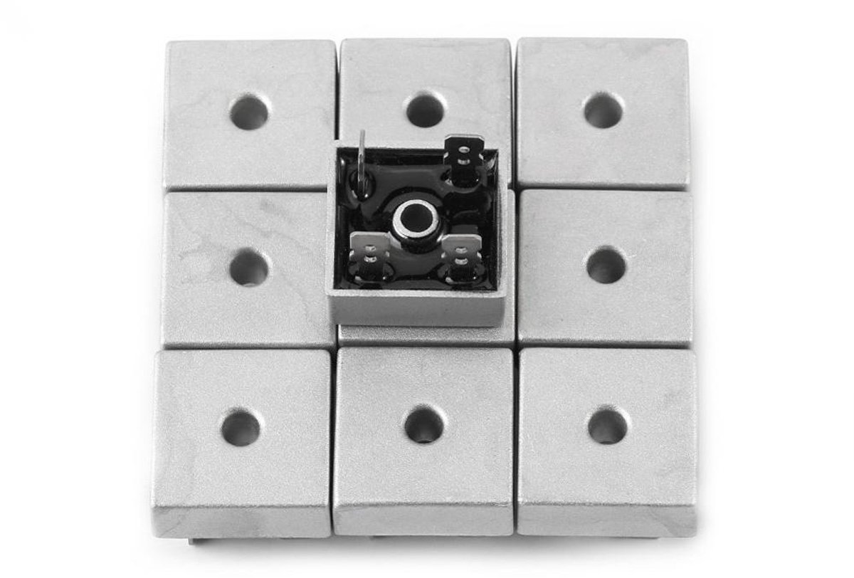 10 stuks Gelijkrichterbrug 50A 1000V Siliciumdiodes Metalen behuizing