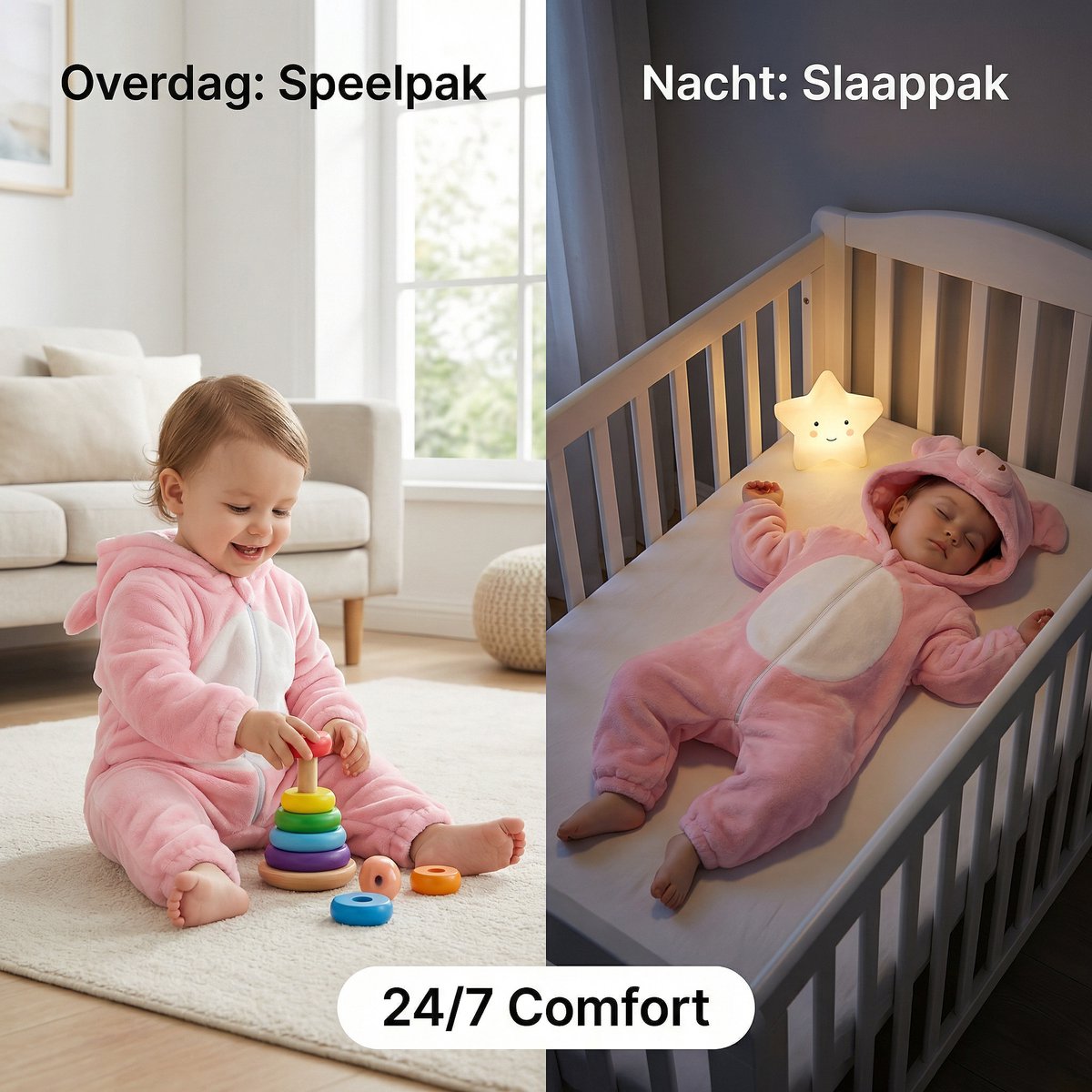 JAXY Baby Onesie - Carnavalskleding Kinderen - Verkleedkleren Jongen en Meisje - Verkleedkleding - Romper - EU (label 90) - Varken — afbeelding 6