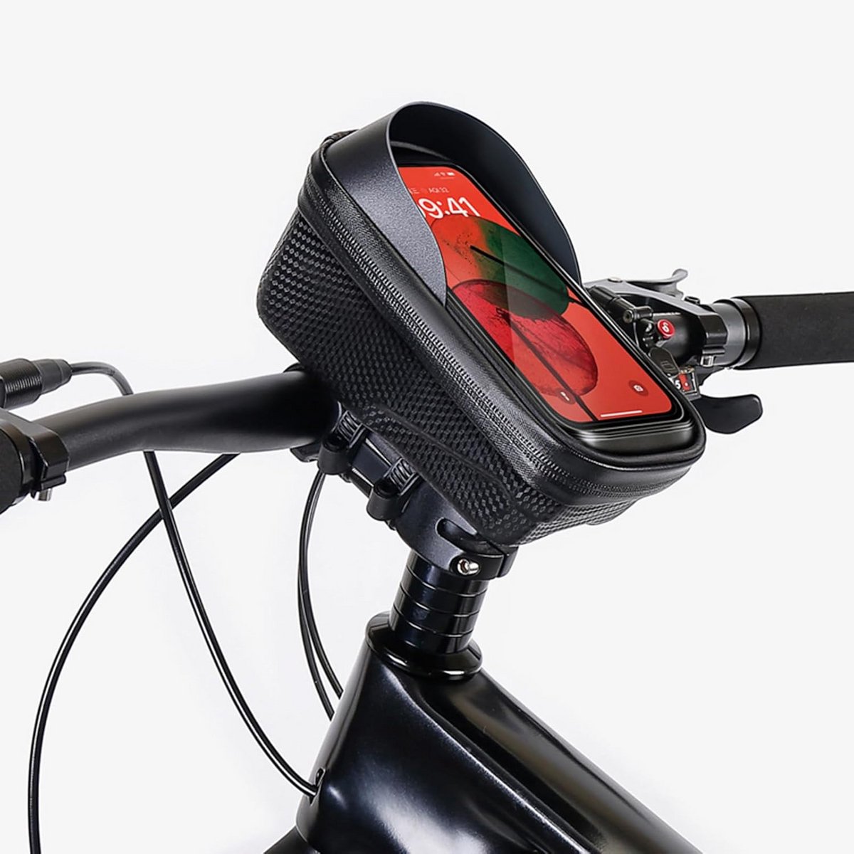 Waterdichte Fiets Telefoontas voor Bovenbuis en Stuur met Gevoelig Touchscreen