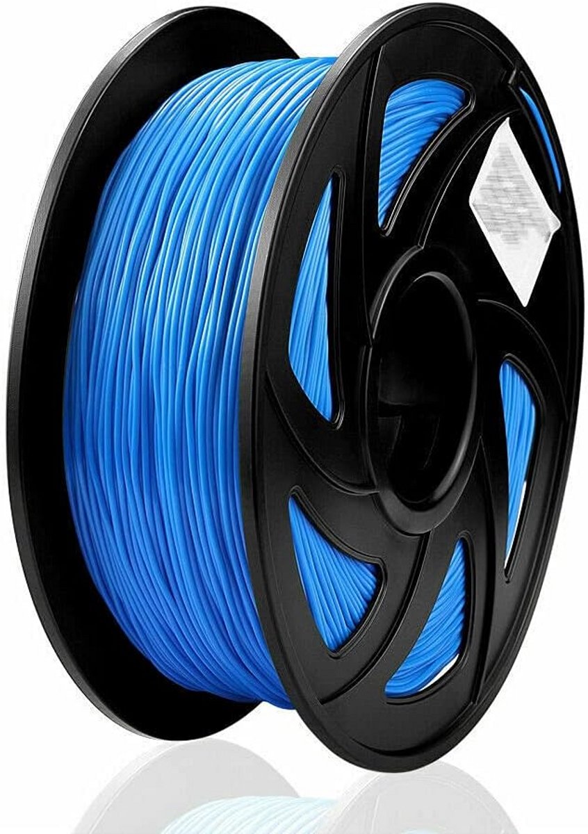 1.75mm Silk PLA 3D Printer Filament Blauw 1KG - Hoogglans Materiaal
