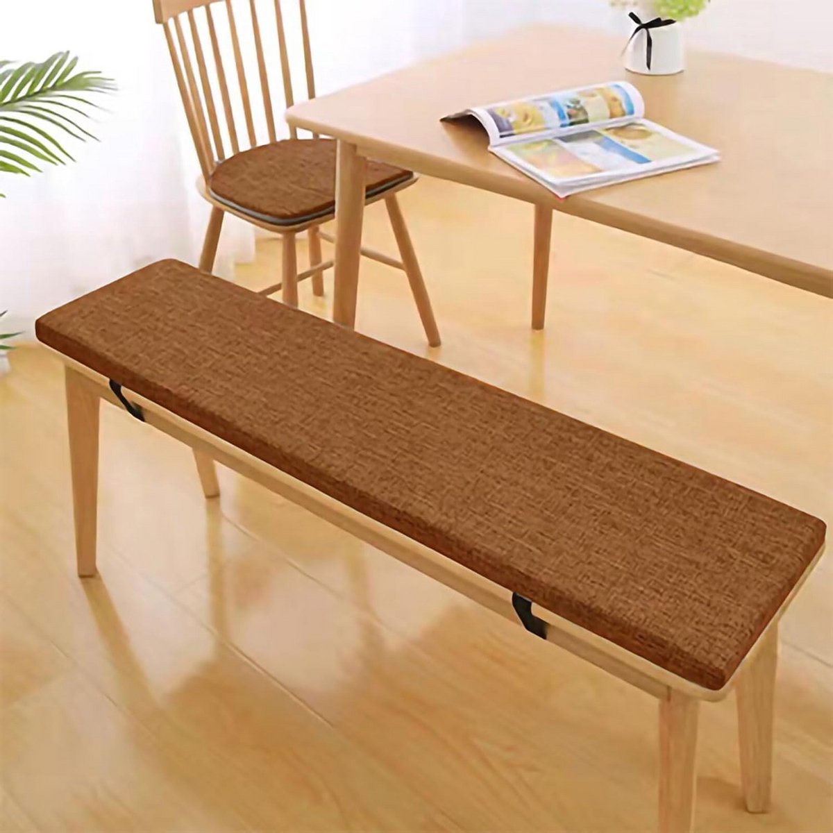 Dik Bruin Zitkussen voor Bank of Stoel - 65x65 cm - Hoogwaardig & Wasbaar