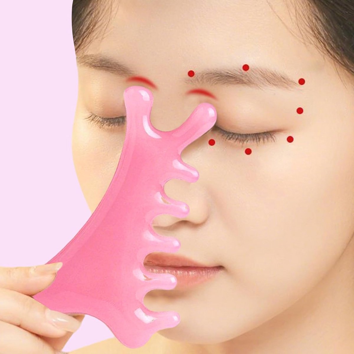 Set van 4-in-1 Massagetools: Gua Sha, Gezichtsmassage, Kaaklijn Sculpting en Lymfedrainage Hulpmiddel