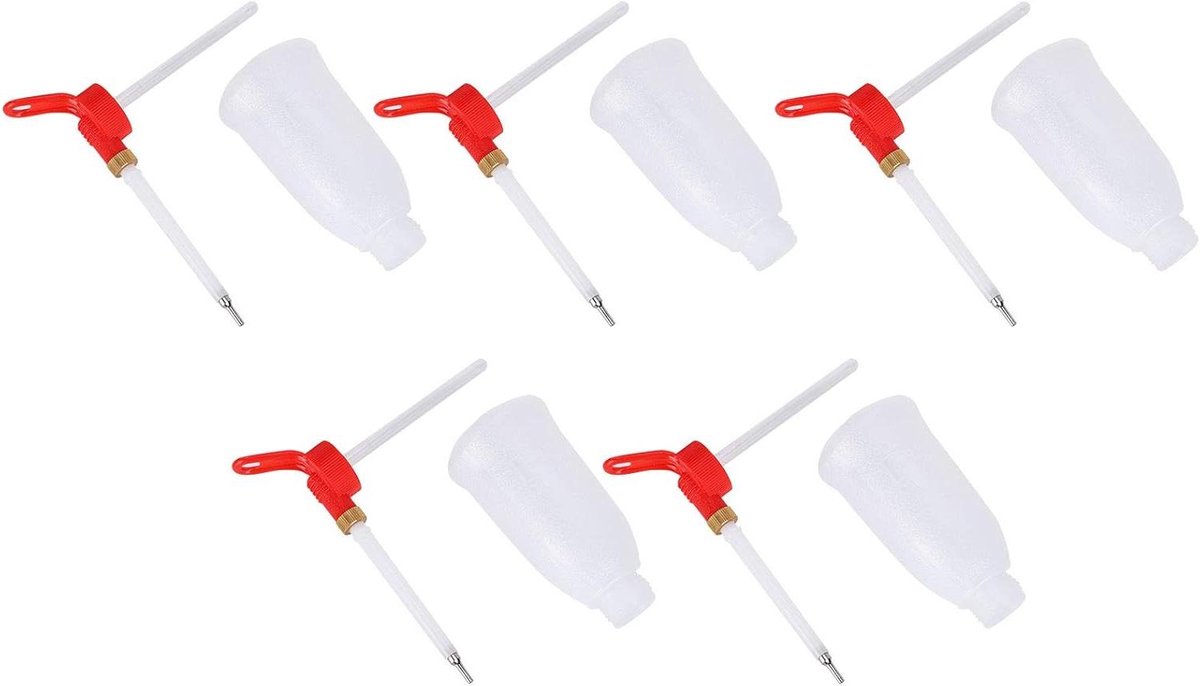 Olieman Mondstuk Accessoire Oliekan voor Naaimachine - Set van 5 - Transparant