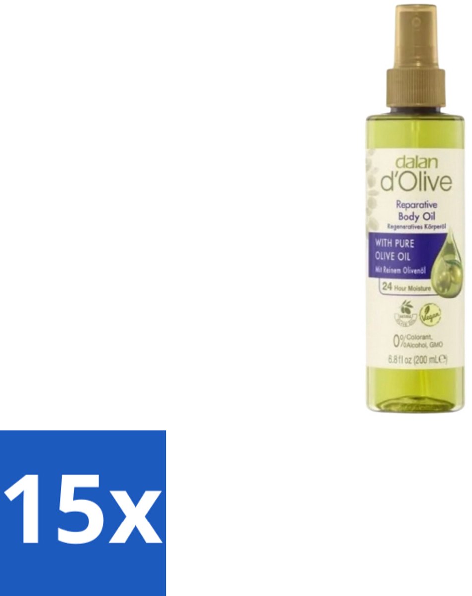 Dalan d’Olive – Body Oil – Reparative – 200 ml - Bulkverpakking - 15 stuks