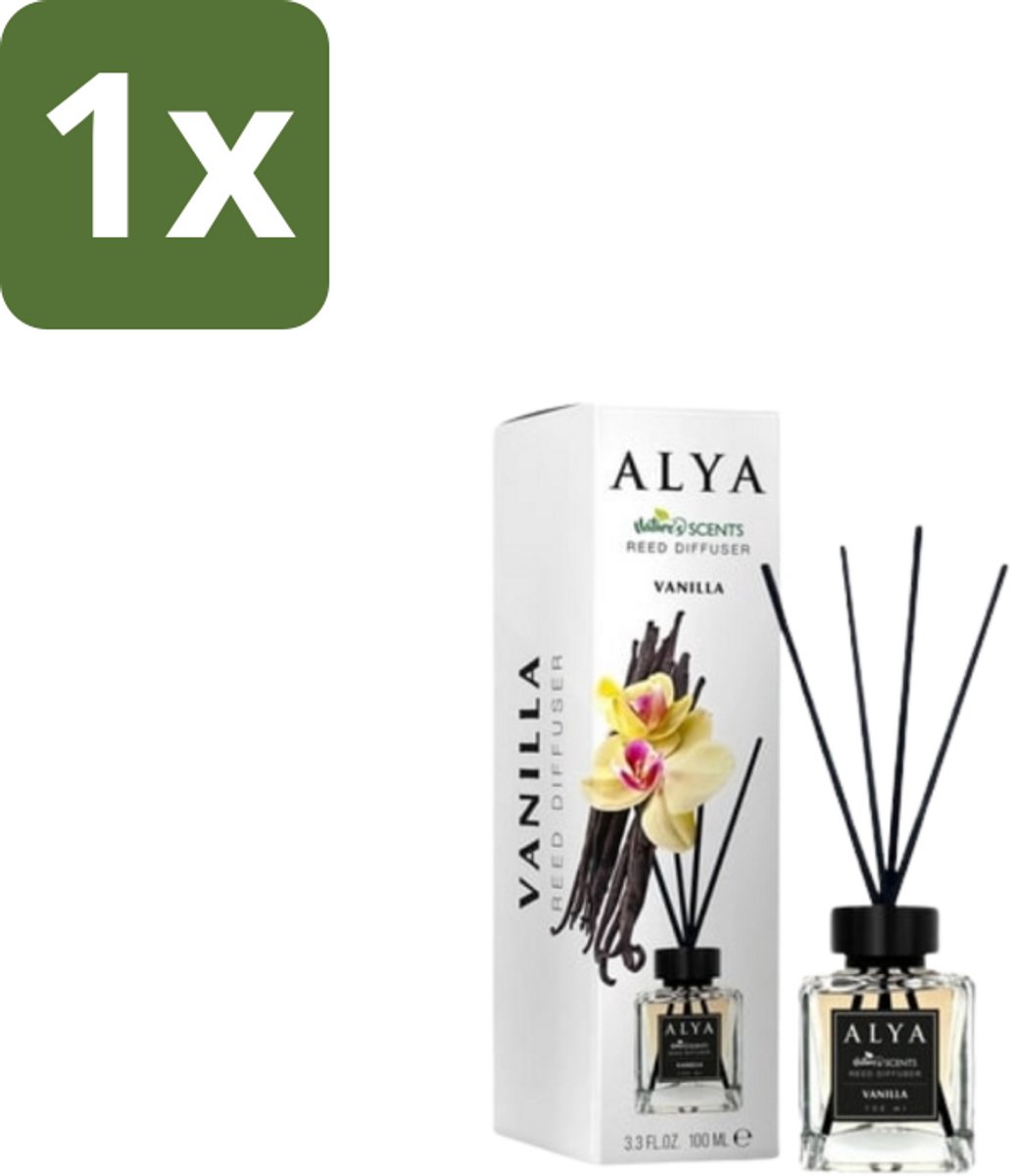 Alya – Reed Diffuser – Vanilla – Interieurparfum - 1 stuk
