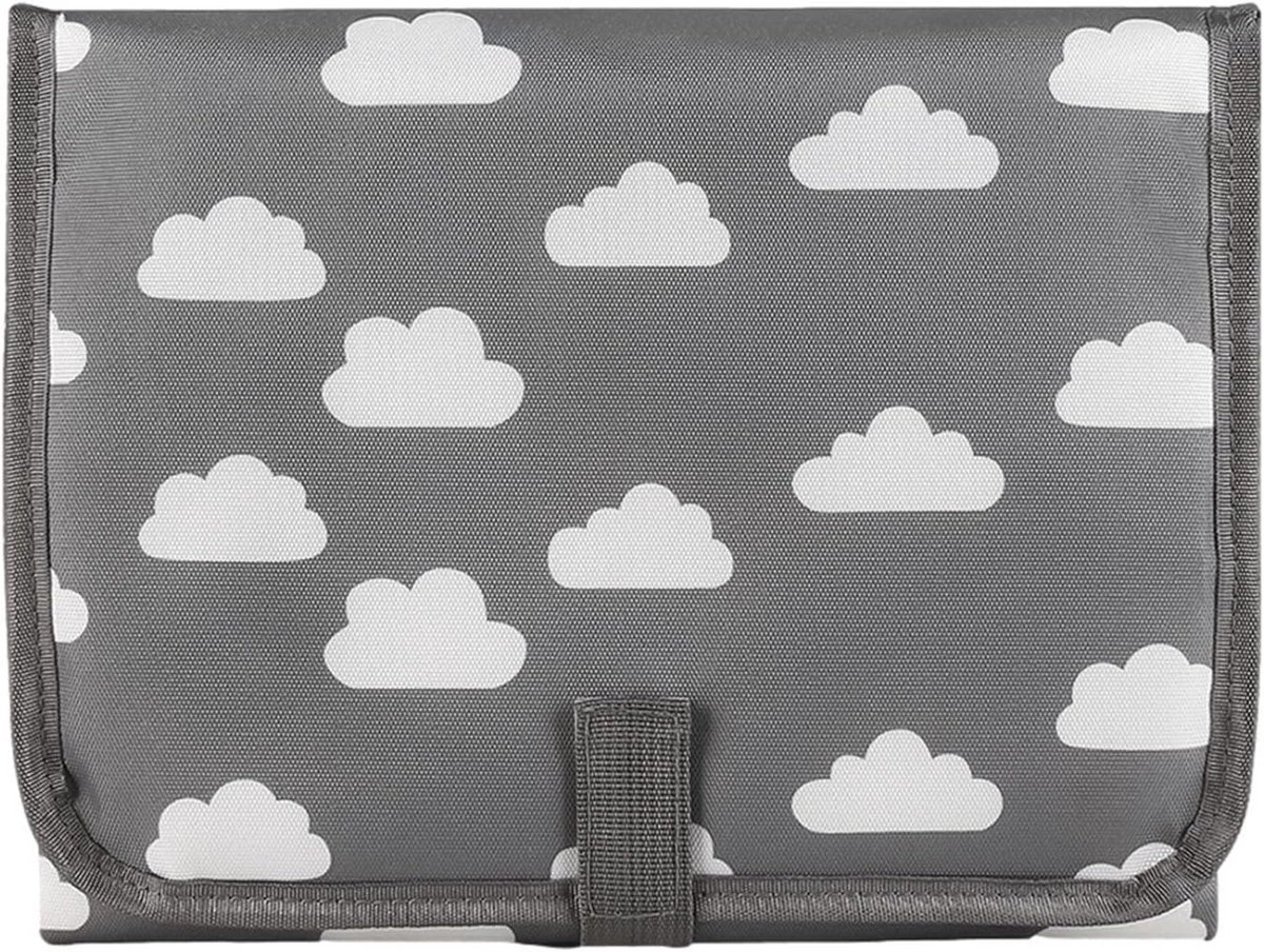 Opvouwbare en Waterdichte Aankleedmat voor Baby's - Inclusief Wipes Vak en Kussen