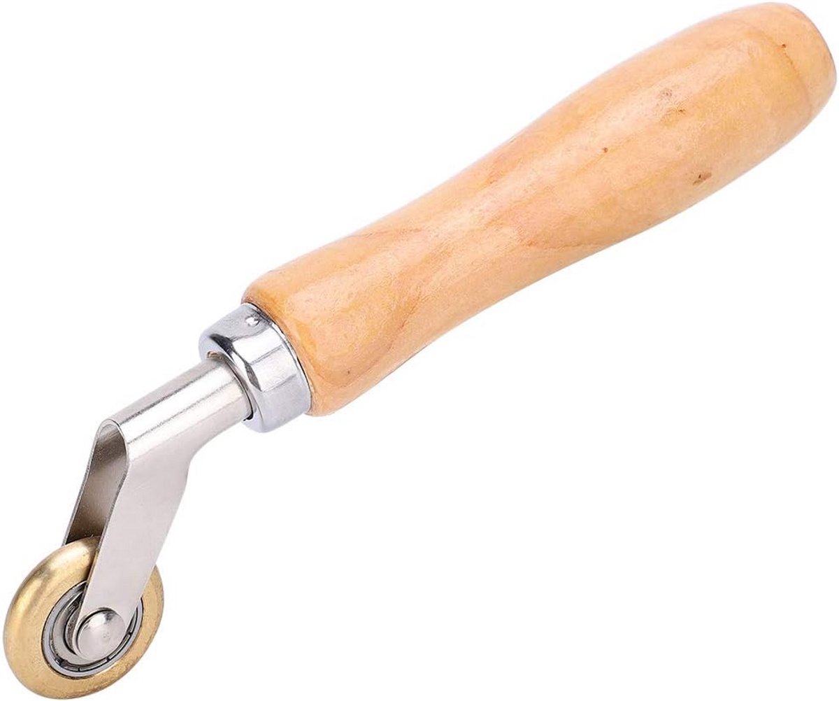 Waterdichte Lasrol met Houten Handvat - Persrol voor Dakbedekking en Folienaden