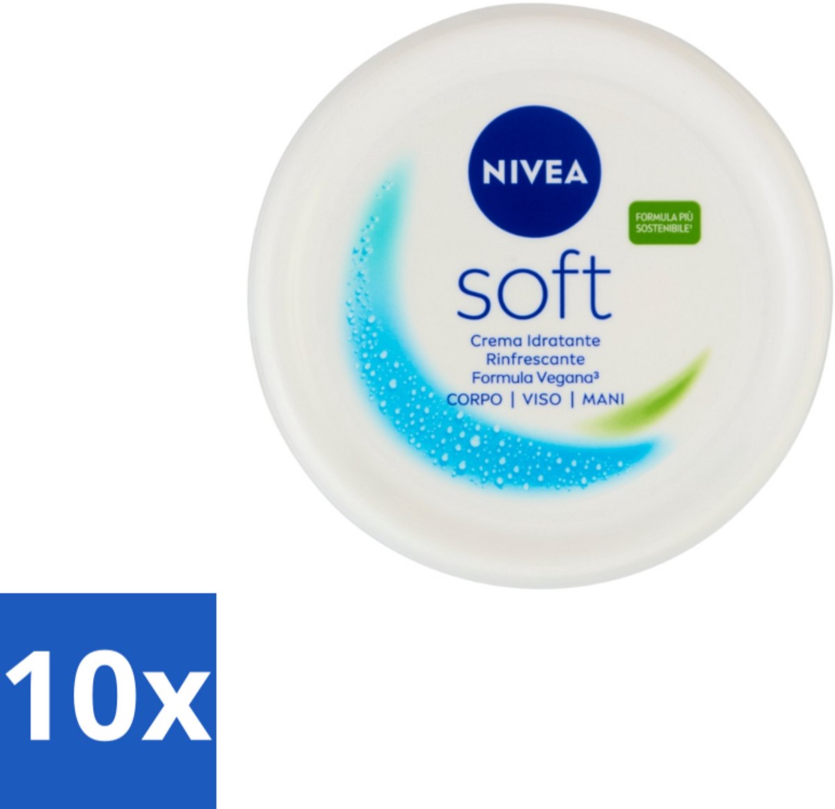 Nivea – Crème – Soft - 300 ml - Bulkverpakking - 10 stuks
