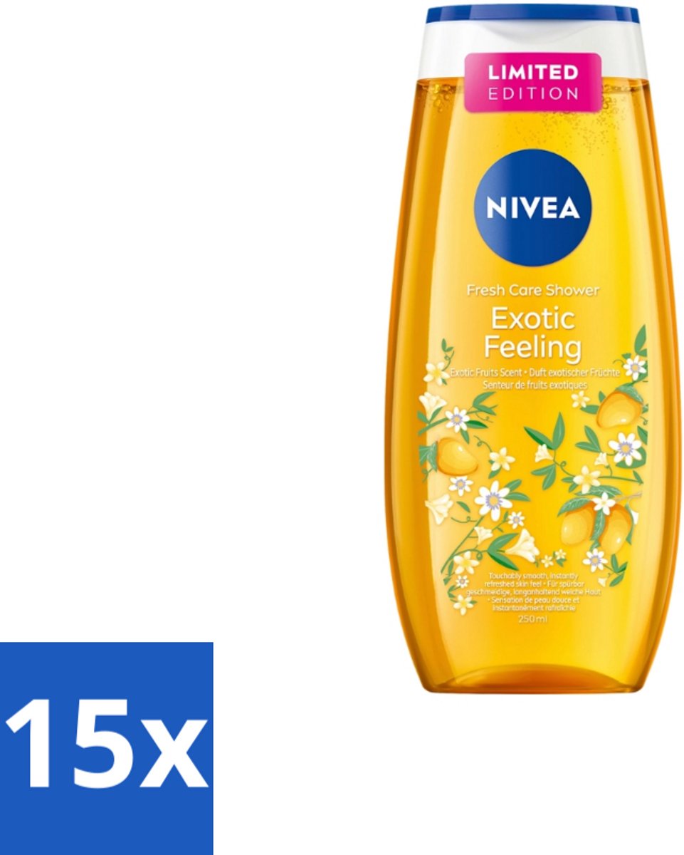 Nivea – Douchegel – Exotic Feeling – 250 ml - Bulkverpakking - 15 stuks