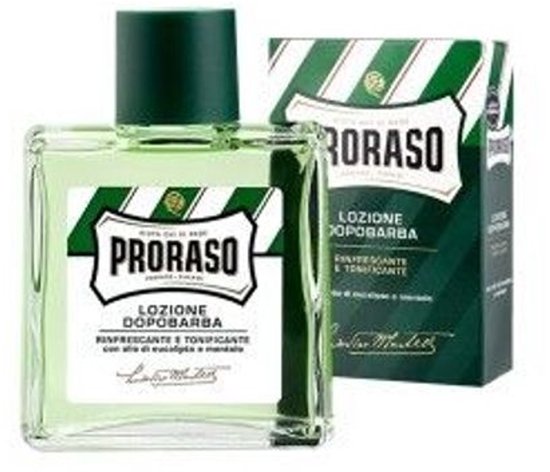 Proraso After Shave Lotion 400ml, verfrissend en tonifiërend met eucalyptusolie en menthol.