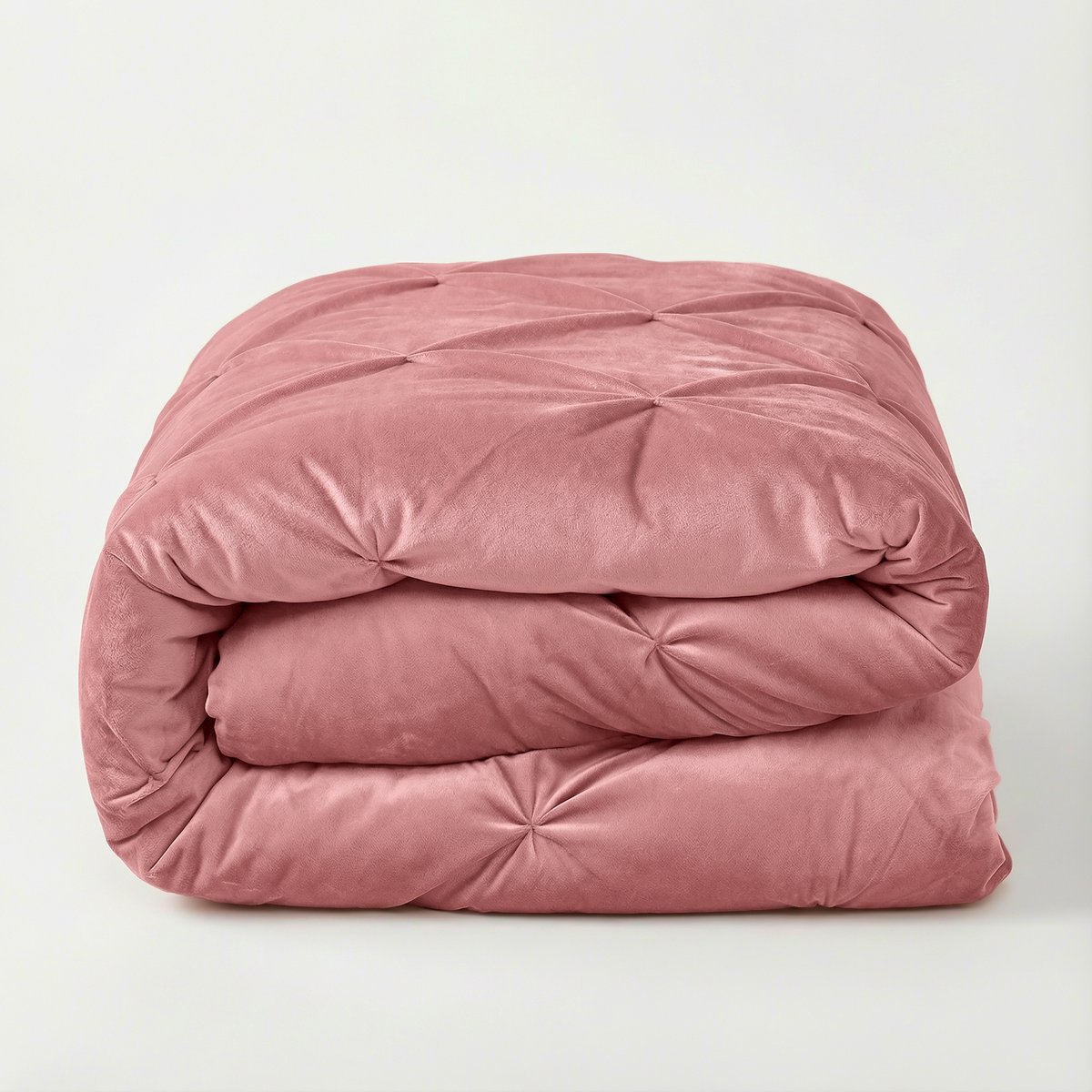 Sleeptime 2 in 1 Velvet Pintuck Dekbed zonder Overtrek - 200 x 200 cm - Roze
