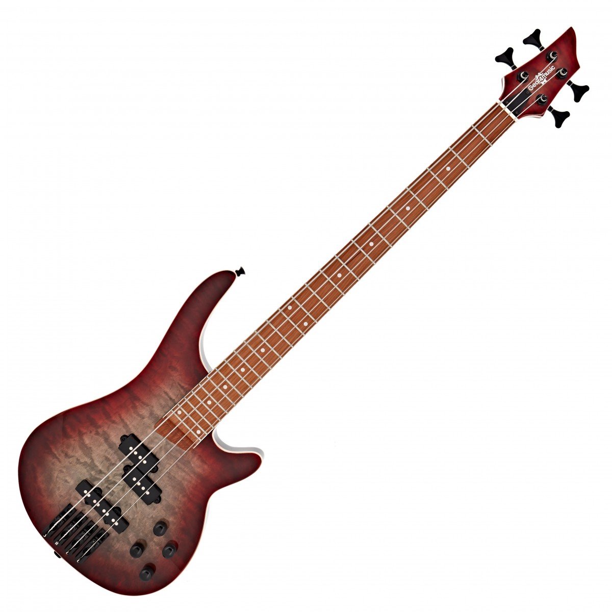 Chicago Select Basgitaar van Gear4music, Reverse Red Burst