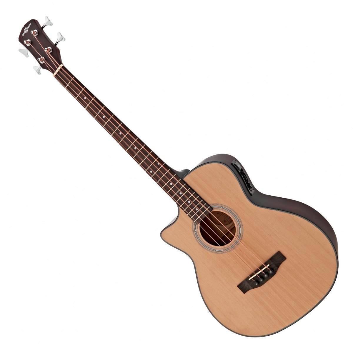 Elektro-akoestische Basgitaar van Gear4music, Linkshandig