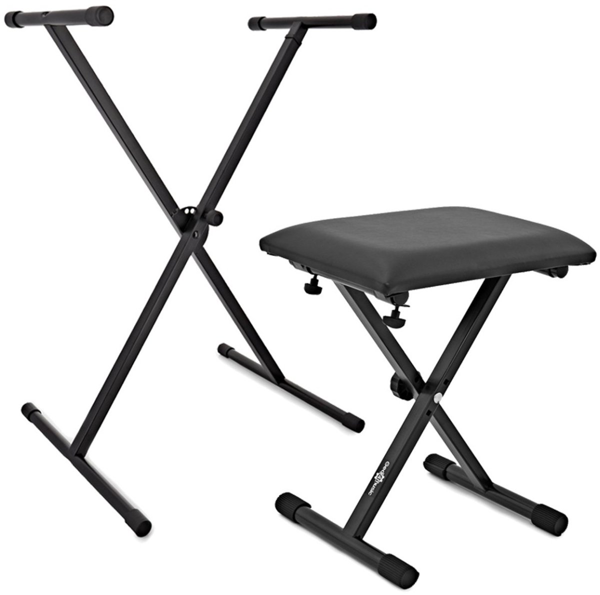 Keyboardstandaard en krukset van Gear4music