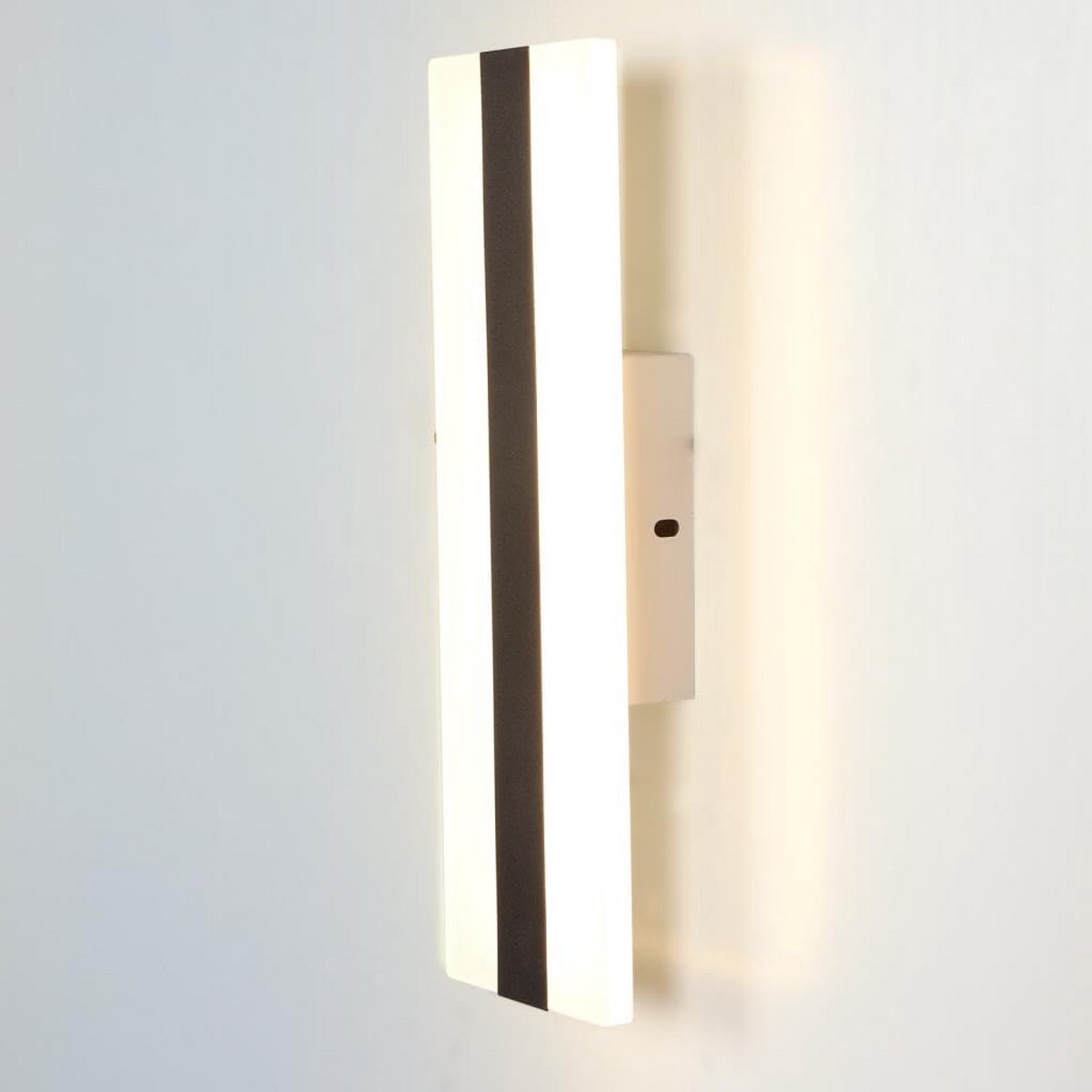 Moderne LED Wandlamp Zwart/Wit - 15W Acryl - Neutraal Licht voor Woonkamer, Slaapkamer & Gang